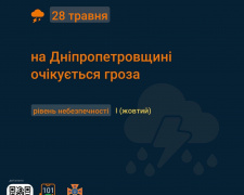 На Дніпропетровщині попередили про грозу: рівень небезпечності перший