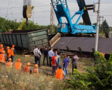 На Днепропетровщине сошли с рельсов 5 вагонов (ФОТО\ВИДЕО)