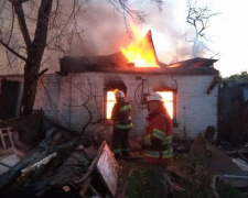 В Кривом Роге горел частный дом