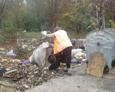 В Кривом Роге управителя оштрафовали за свалку листьев на контейнерной площадке (фото)