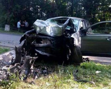 В Кривом Роге легковушка врезалась в столб - пострадали 5 человек (ФОТО)