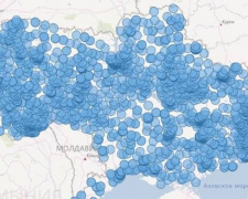 Скріншот мапи пунктів тестувань