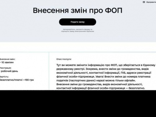 На порталі «Дія» запустили нову послугу для підприємців