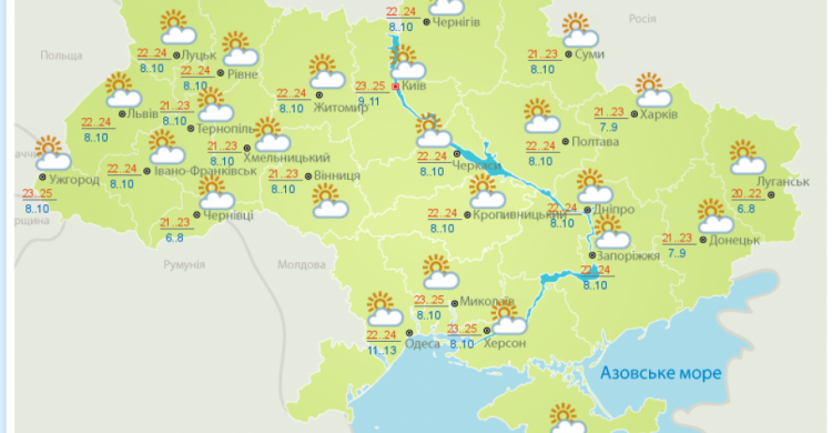 Сонячно та без опадів: погода в Україні на вихідні