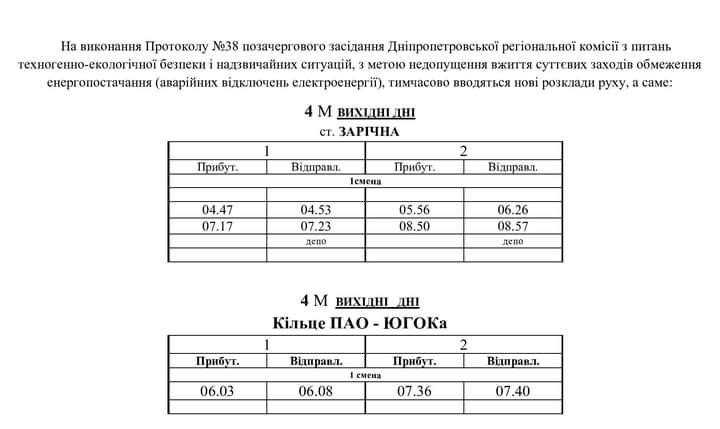 Задля економії електроенергії змінився розклад руху швидкісного трамваю у Кривому Розі (АКТУАЛЬНИЙ РОЗКЛАД)