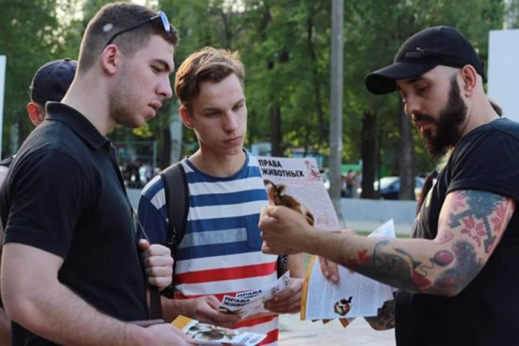 В Кривом Роге прошла акция в защиту животных (фото)