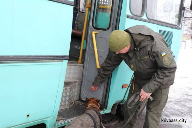 Нацгвардейцы Кривого Рога проверили умения и навыки своих поисковых собак (фото)