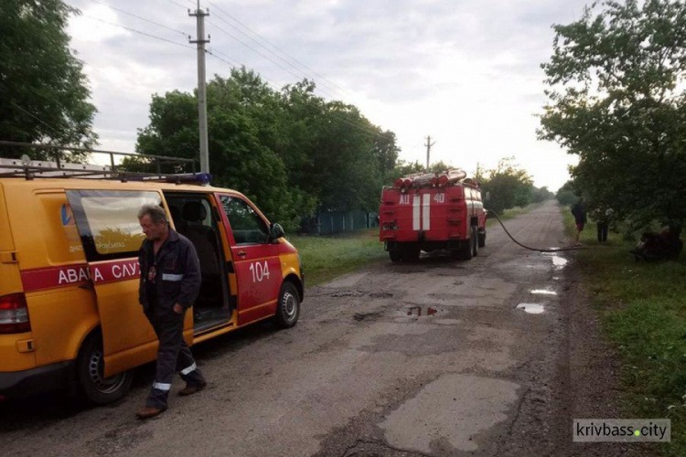 В Терновском районе во время пожара пострадал местный житель