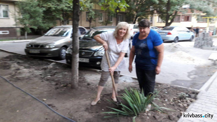 Жители улицы Водопьянова в Кривом Роге облагородили цветник (ФОТОФАКТ)