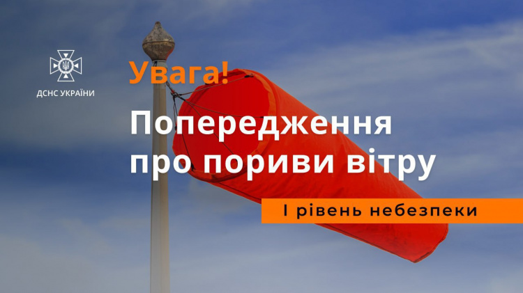 Штормове попередження в Україні: рівень небезпеки “жовтий”