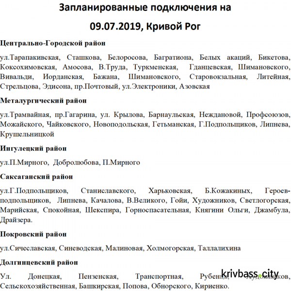 В Кривом Роге без света остаются более 400 абонентов