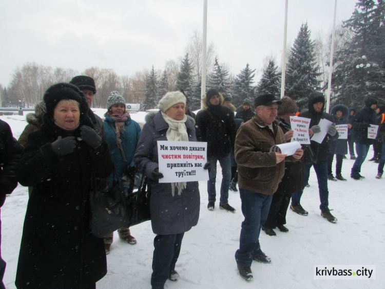 Маршрутки вместо собачьих будок: в Кривом Роге состоялась акция протеста против некачественных перевозок (фото)