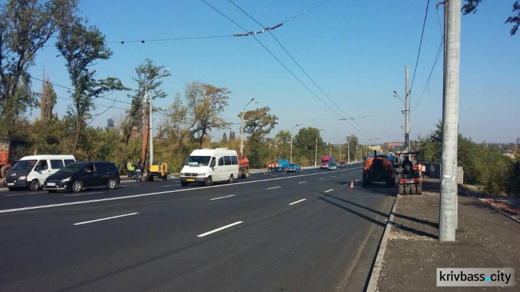 Ремонт по улице Волгоградской в Кривом Роге вышел на финишную прямую (ФОТО)