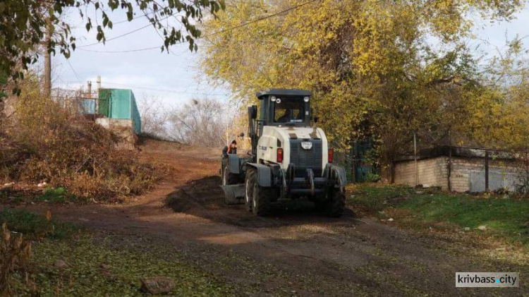 В  одном из районов Кривого Рога начали строительство новой дороги (ФОТО)