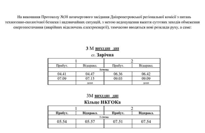 Задля економії електроенергії змінився розклад руху швидкісного трамваю у Кривому Розі (АКТУАЛЬНИЙ РОЗКЛАД)