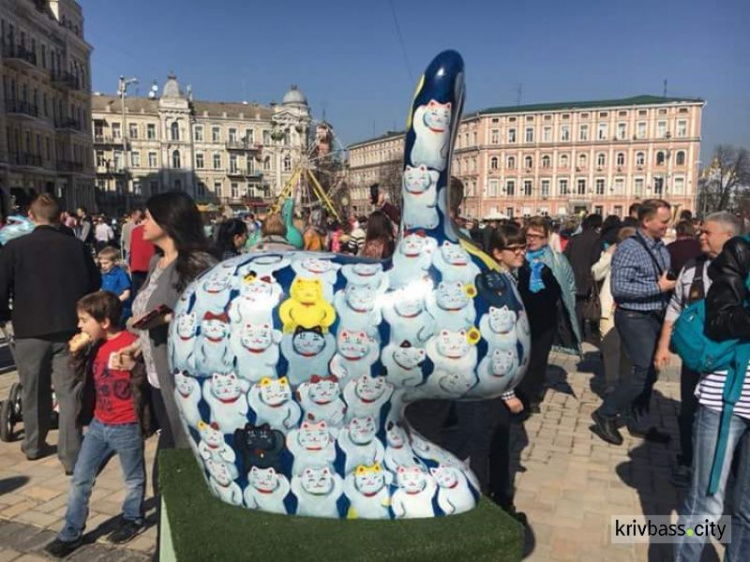 Криворожане участвуют в фестивале пасхальных зайцев и писанок в Киеве (ФОТОРЕПОРТАЖ)