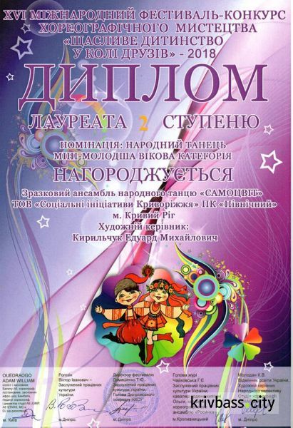 Ансамбль народного танца из Кривого Рога привез награды с Международного фестиваля (ФОТО, ВИДЕО)