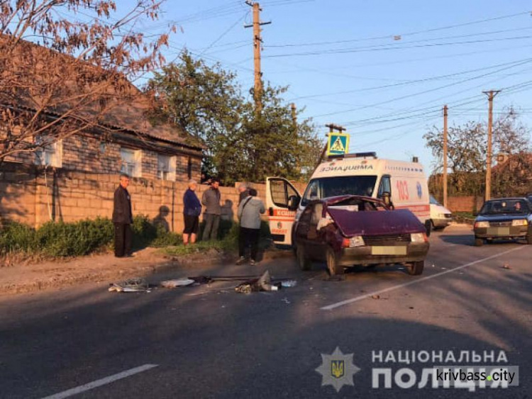 В Кривом Роге полиция задержала водителя легковушки, который сбежал с места аварии