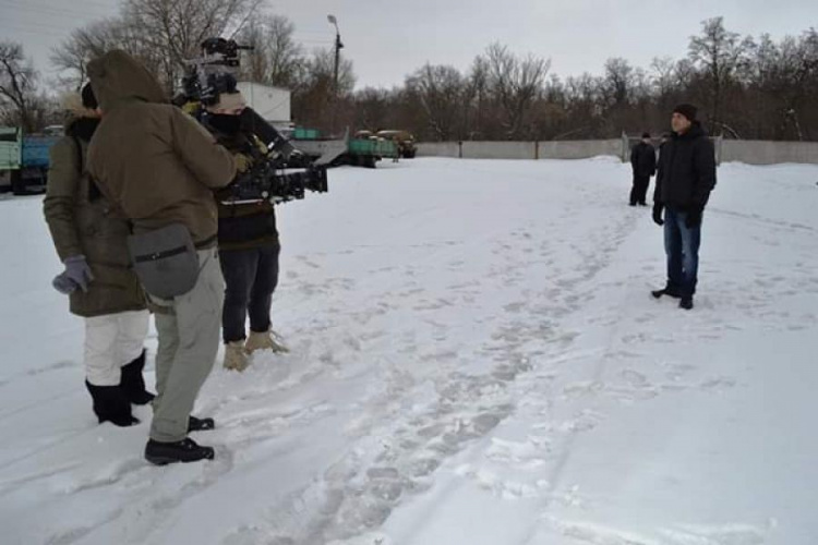 В Кривом Роге проходят съёмки фильма, посвящённые обороне города Дебальцево (фото)