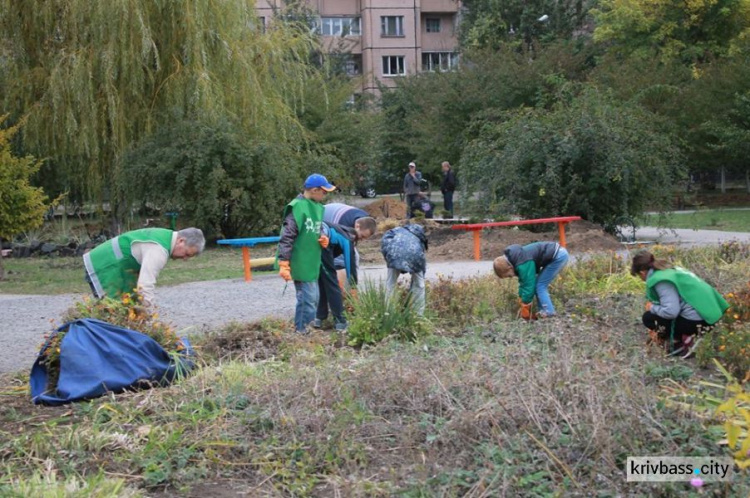 Жители Кривого Рога собственными силами облагородили парк на Восточном (ФОТО)