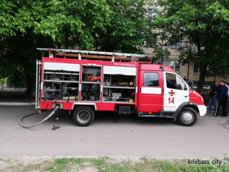 В Кривом Роге произошел пожар в девятиэтажном доме (ФОТО)