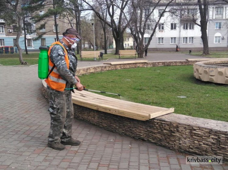 В Кривом Роге начали дезинфекцию общественных мест