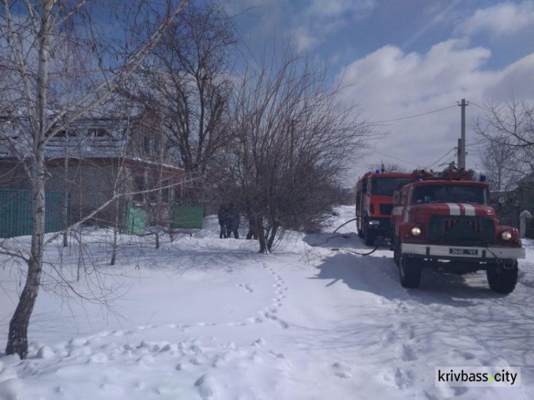 В частном секторе Кривого Рога горел жилой дом (ФОТО)