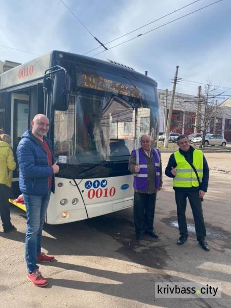 Нові тролейбуси виходять на маршрут №10