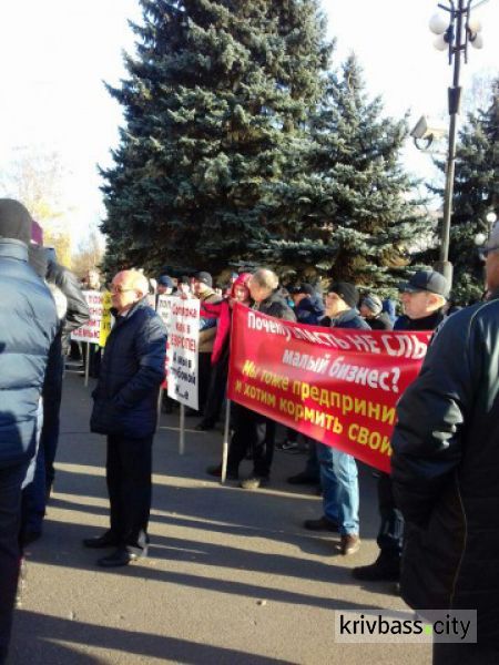 Проезд по 10 гривен – «за» и «против»: в Кривом Роге митинговали машрутчики и пассажиры (фото)