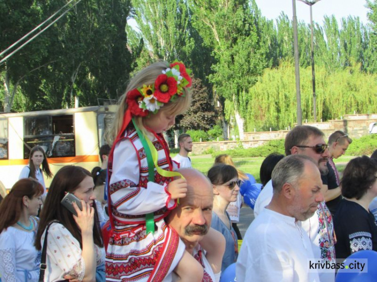 От мала до велика в национальной одежде: в Кривом Роге прошли парады вышиванок (фоторепортаж)