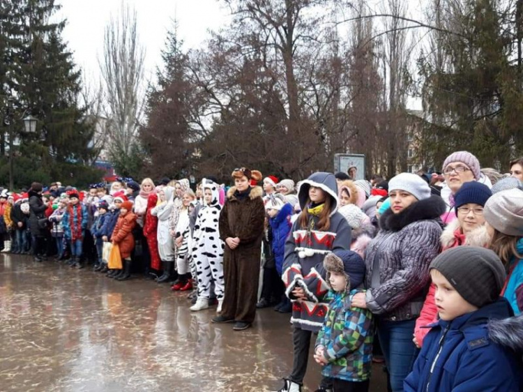 На прежнем месте: в Ингулецком районе Кривого Рога лесная красавица засияла яркими огнями (фото)