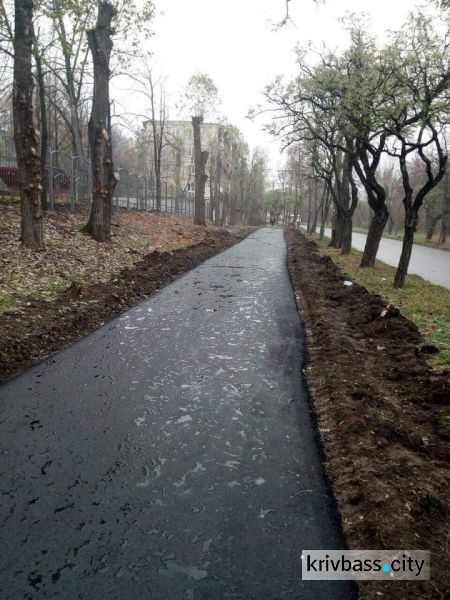 В Кривом Роге продолжают укладывать асфальт по межквартальным дорогам (ФОТО)