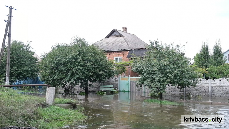 Як виглядають садиби криворіжців після ракетного удару росіян та паводку на Інгульці?