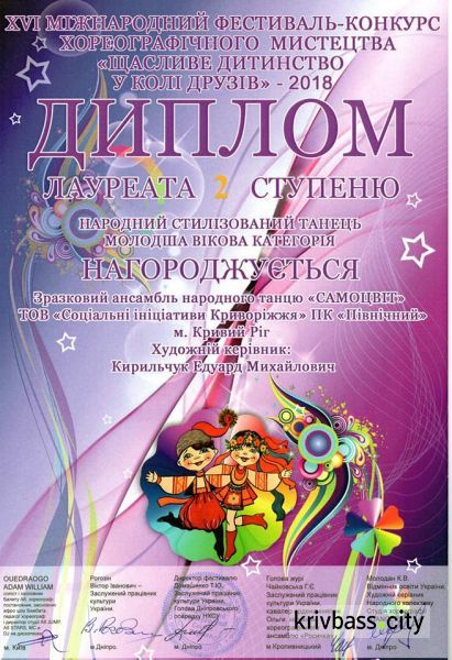 Ансамбль народного танца из Кривого Рога привез награды с Международного фестиваля (ФОТО, ВИДЕО)